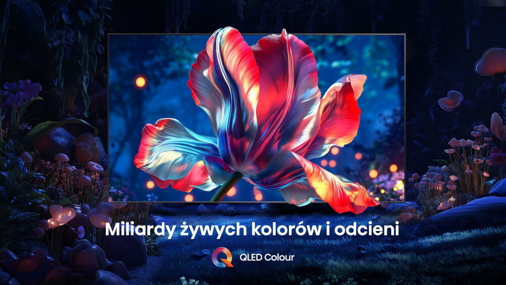 Telewizor HISENSE 43E7Q Pro - Kolory pełne życia, obraz z wyświetlanym obrazem QLED COLOUR