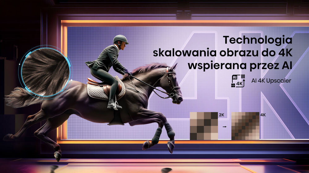 Telewizor HISENSE 43E7Q Pro - Dobra jakość z każdego źródła, joker jadący na koniu