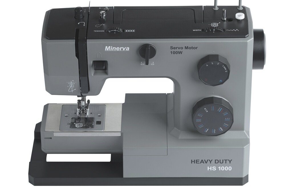 Maszyna do szycia MINERVA HS1000 Heavy Duty cicha i płynna praca, chwytacz rotacyjny, przezroczysta klapka