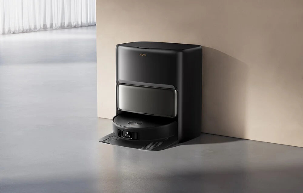 Robot sprzątający MOVA V50 Ultra Complete Czarny Sprzątanie bez wysiłku wygląd design tło prezentacja wizualizacja