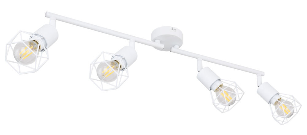 Lampa sufitowa GLOBO Xara I 54802W-4 Biały abażury w kształcie rombu, 2 x E14 40 W