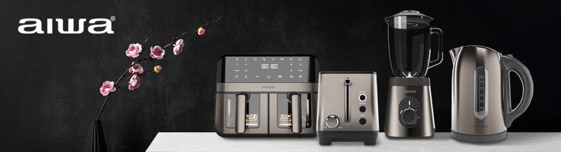 Czajnik AIWA Ryujin AKT-1000 wygląd design prezentacja wizualizacja Szybki start każdego dnia