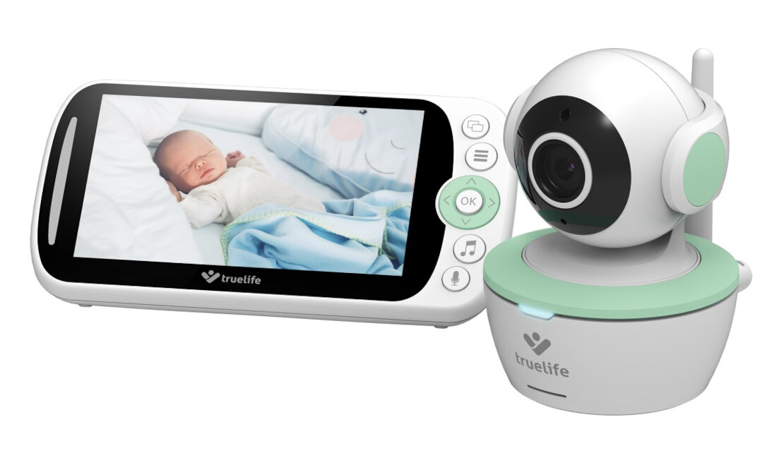 Niania elektroniczna TRUELIFE NannyCam R360 Poszerzony obszar ochrony mozliwosc podlaczenia 2 kamer