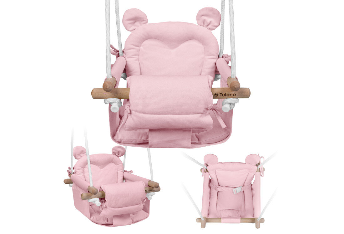 Huśtawka dla dzieci TULANO Hop 30 Różowy Wygląd design wizualizacja prezentacja Dla Twojego dziecka