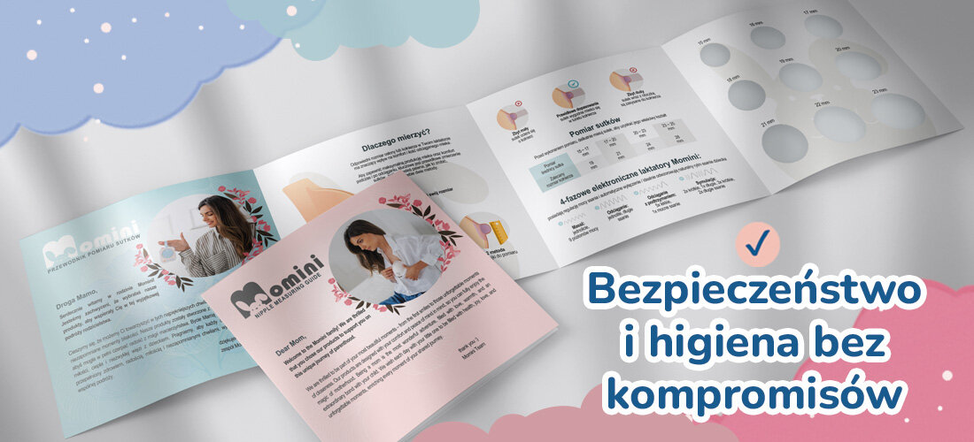 Bezprzewodowy laktator MOMINI SippyPump Bezpieczeństwo i higiena bez kompromisów z materiałów wolnych od BPA miarka do dopasowania lejka