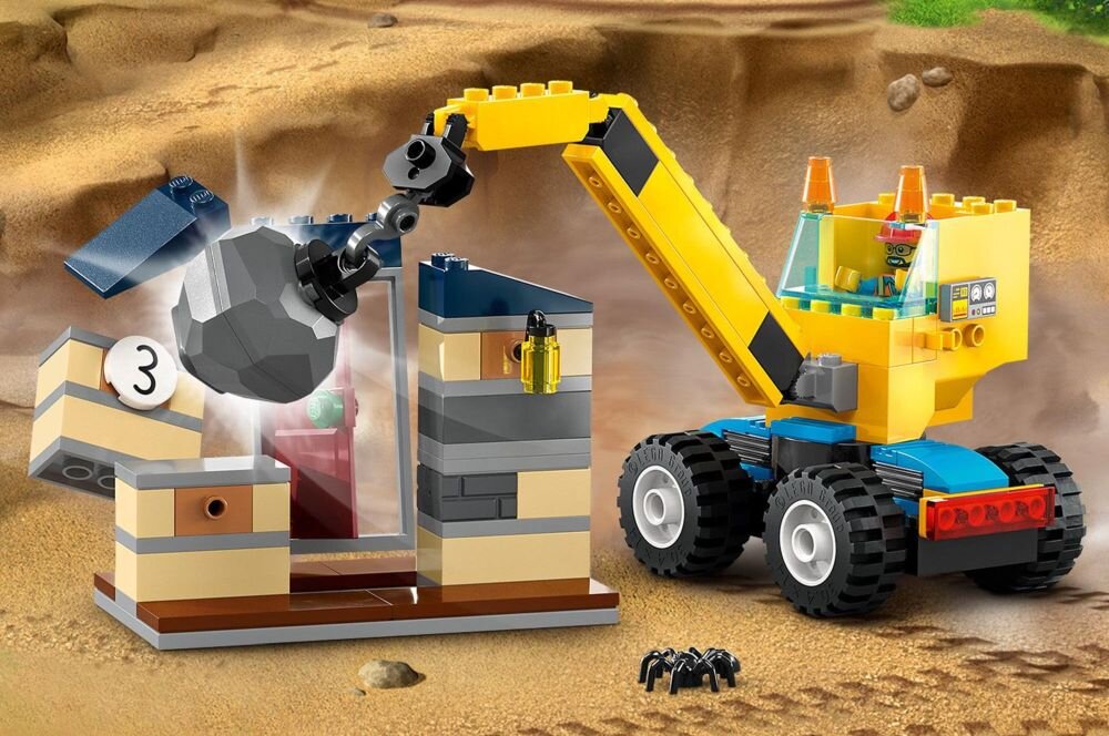 LEGO City Ciężarówki i dźwig z kulą wyburzeniową 60391 klocki elementy zabawa łączenie figurki akcesoria figurka zestaw