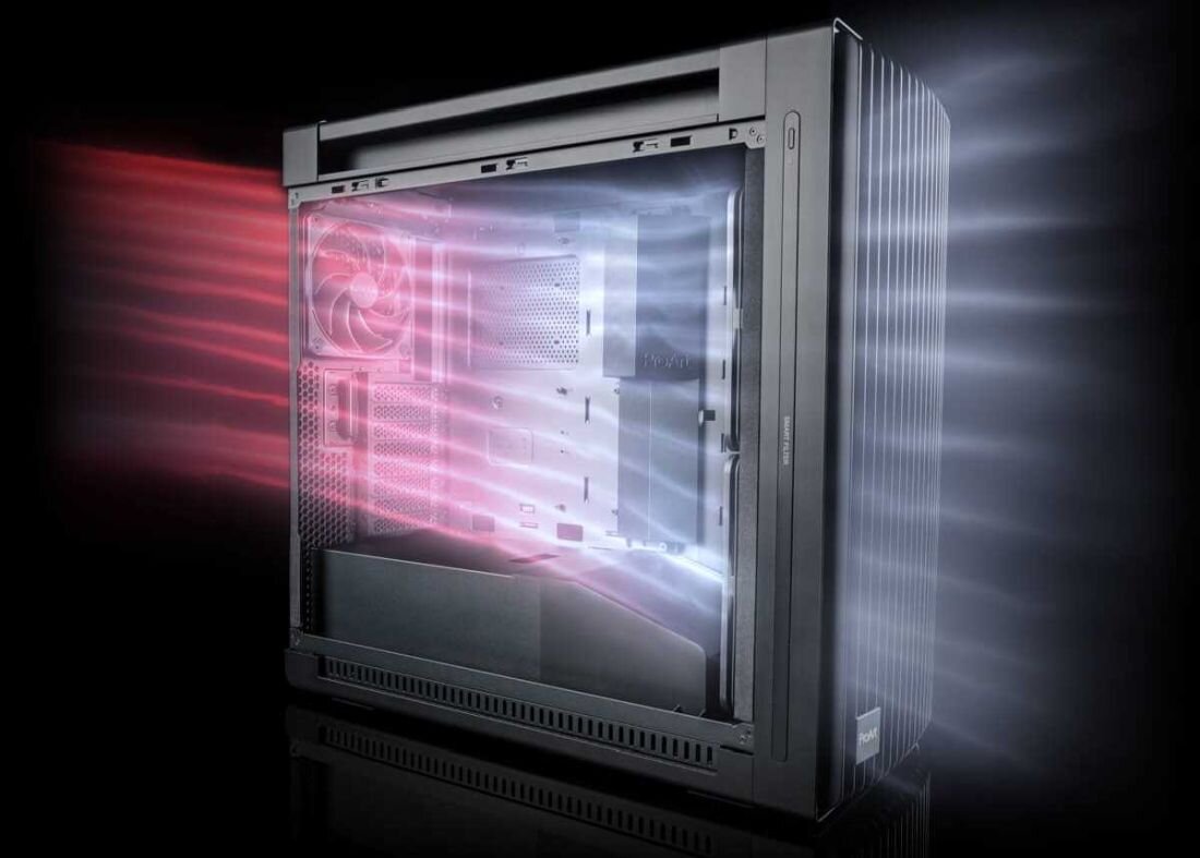 Obudowa ASUS ProArt PA602 - przepływ powietrza