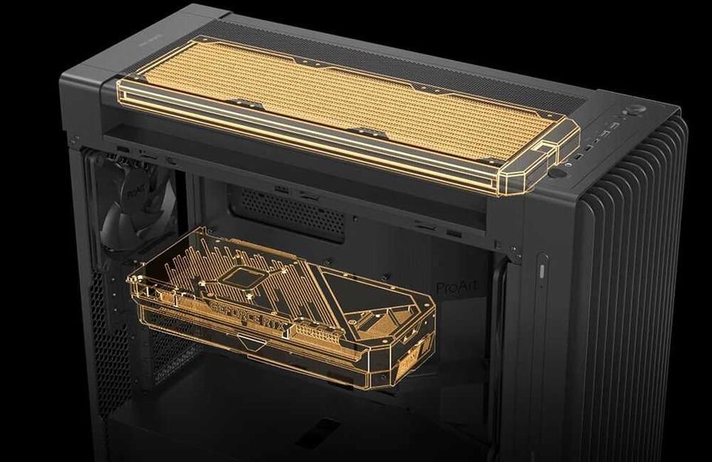 Obudowa ASUS ProArt PA602 - Przestrzeń na komponenty
