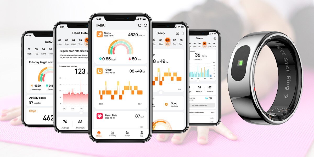Smartring IMIKI Ring Bluetooth 5.2 screeny z apki, Aplikacja parowanie 