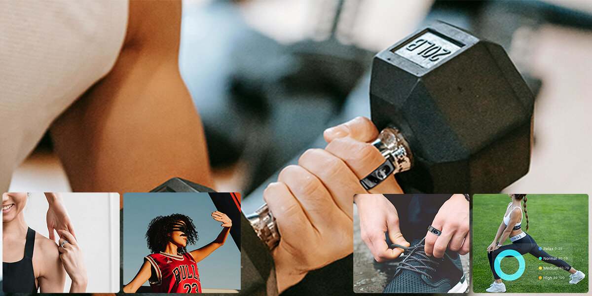 Smartring IMIKI Ring przykładowe ćwiczenia, 108 trybów treningowych ćwiczenia trening 