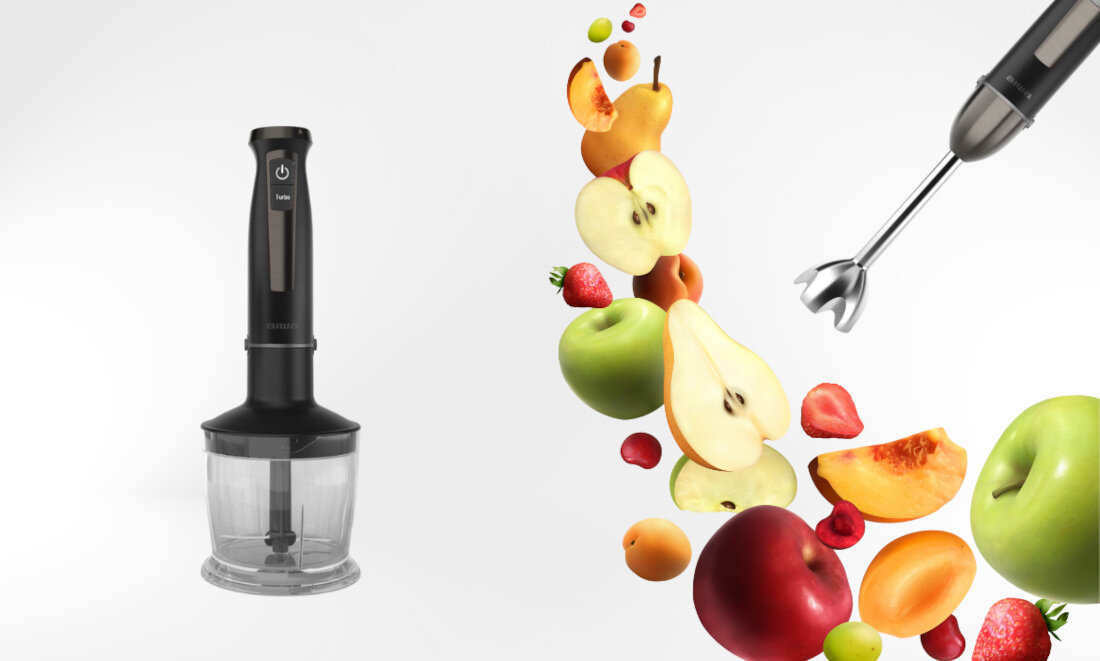 Blender AIWA 3w1 Kenkiri ABL-1500 Plus Technologia ostrzy Satoku®  ostrza Satoku® z tytanową powłoką  blendowanie wartości odżywcze wsparcie równomierne rozdrabnianie składników osłona przeciwzachlapaniowa