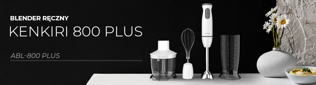 Blender AIWA Kenkiri ABL-800 Plus wygląd design prezentacja wizualizacja Moc, precyzja i wygoda w dłoni