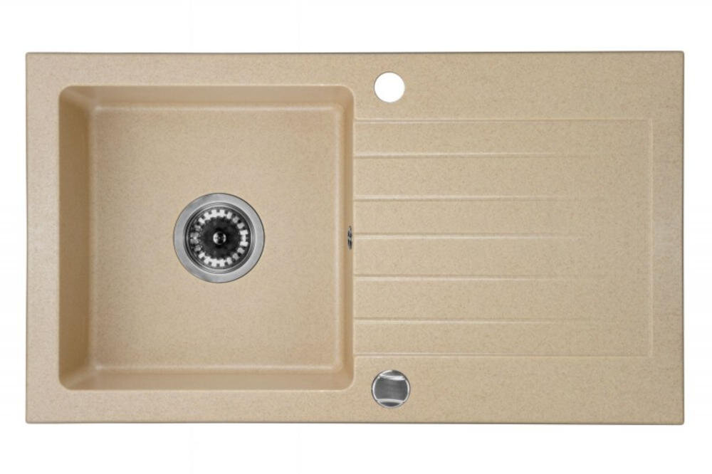 DEANTE Zorba ZQZ 7113 zlewozmywak komora blat połysk powierzchnia ociekacz woda przestrzeń robocza kuchnia owoce warzywa naczynia