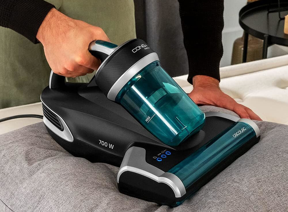 Odkurzacz ręczny CECOTEC Conga 7000 Mattress poziom głośności 68 dB ciche urządzenie dla właścicieli psów i kotów cicha praca skuteczne usuwanie sierści i innych zabrudzeń