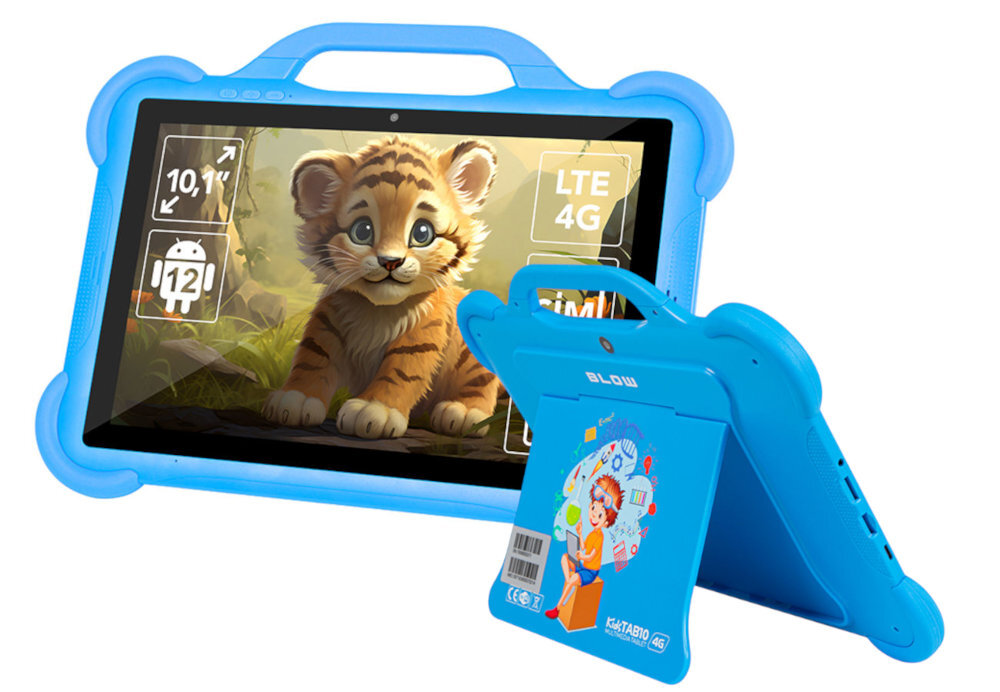 Tablet BLOW KidsTab 10 Niebieski procesor t606 8 rdzeniami 4 GB pamięci RAM aplikacji czy gier Wysoka wydajność rozrywki nauce