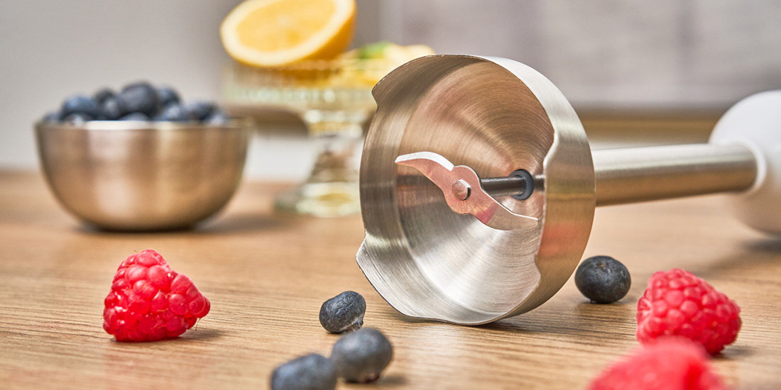 Blender ZELMER Pulsar Deluxe Max ZHB4563S dwa ostrza stal nierdzewna odporny łatwe czyszczenie