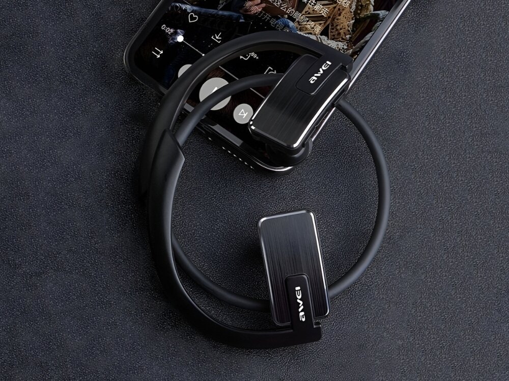 Słuchawki AWEI E1BL Bluetooth 5.3 sportowe dźwięk trening stabilne połączenie