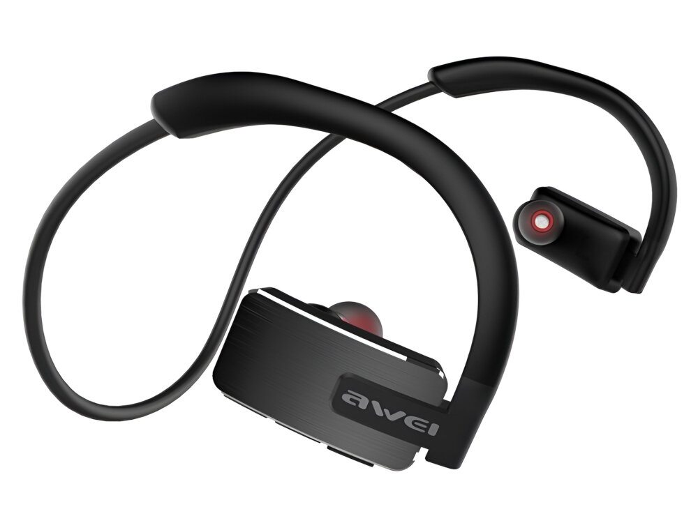 Słuchawki AWEI E1BL bateria 110mAh 15h muzyki 13h rozmów kabel USB-A micro USB zestaw akcesoriów