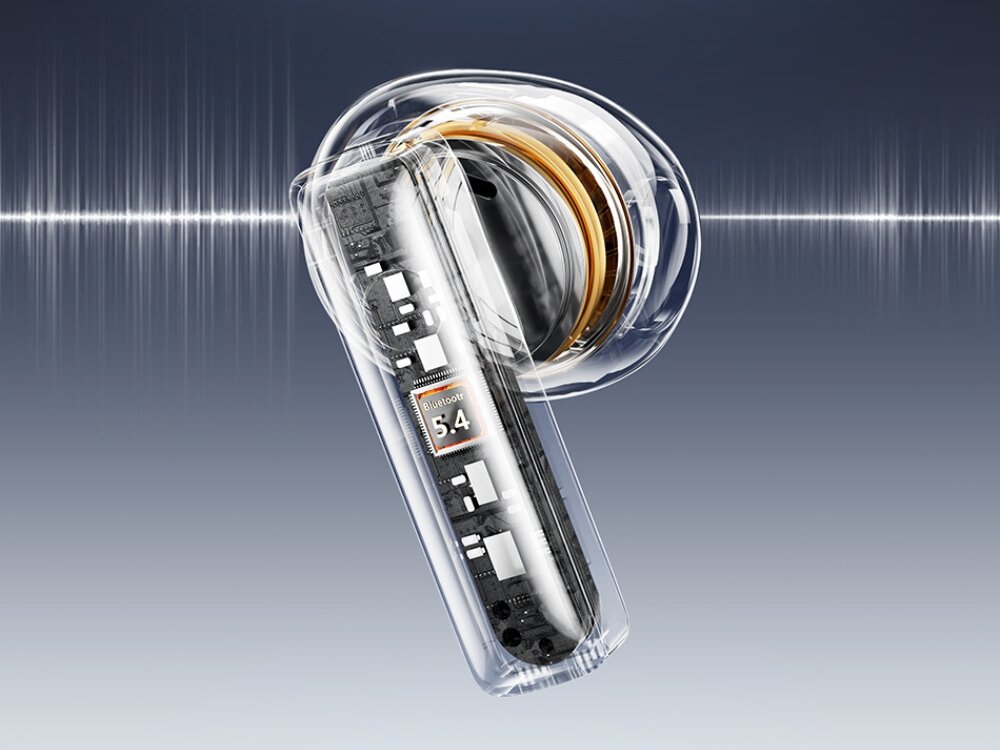 Słuchawki dokanałowe AWEI TP100 ENC Bluetooth 5.4 TWS stabilne połączenie niski pobór energii zasięg 10m