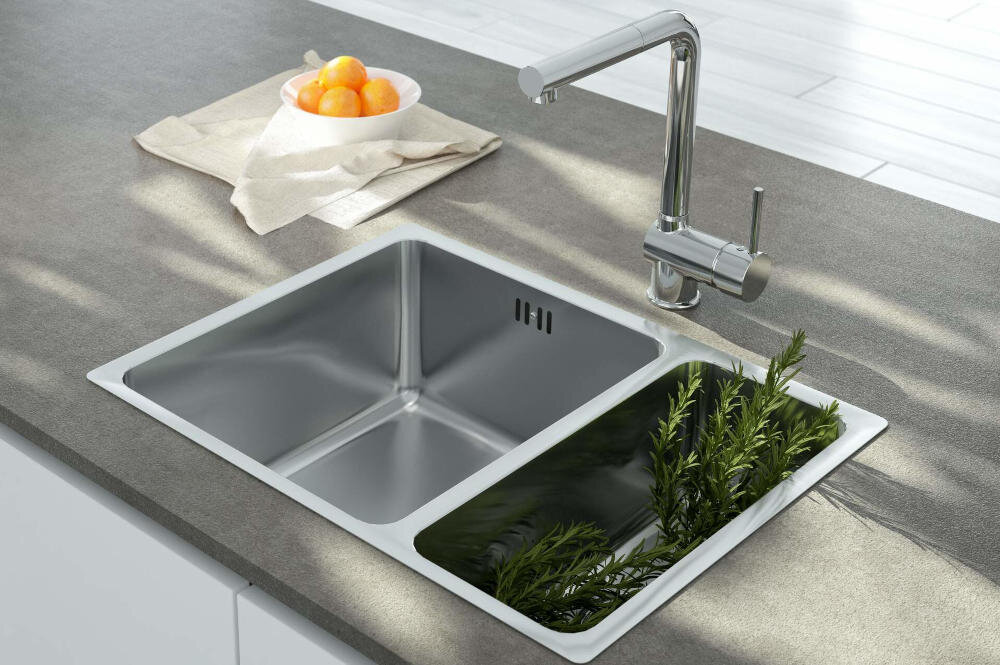 DEANTE Aster BCA 073M bateria kuchenna ozdoba element zlewozmywak stojąca jednodźwigniowa wylewka zmywanie funkcjonalność