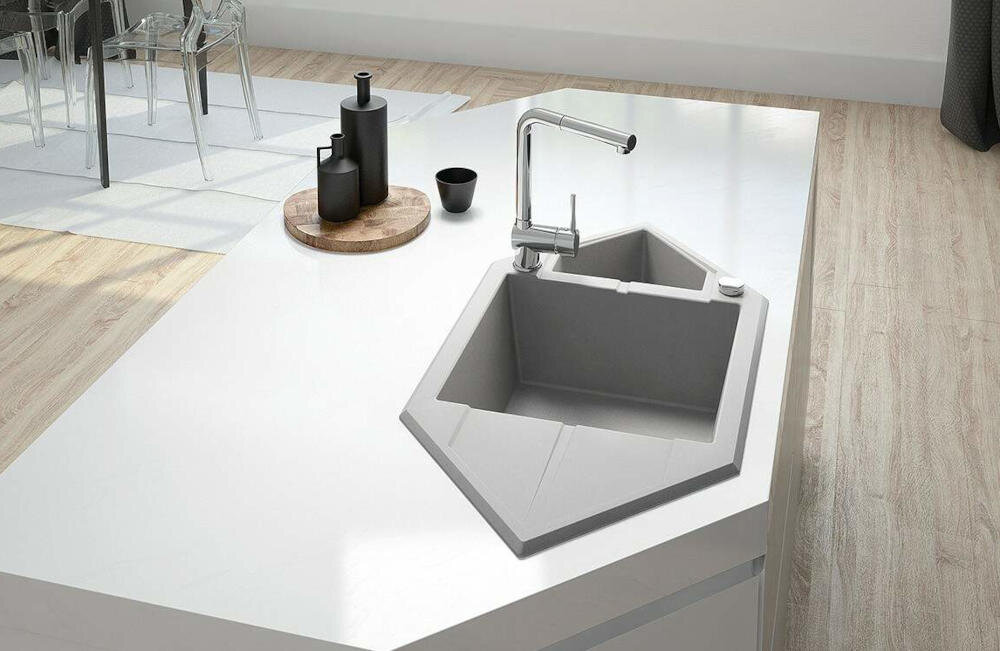 DEANTE Aster BCA 073M wykończenie tradycyjny błyszczący chrom minimalistyczny design elegancki kształt nowoczesna tradycyjna kuchnia stal nierdzewna czystość