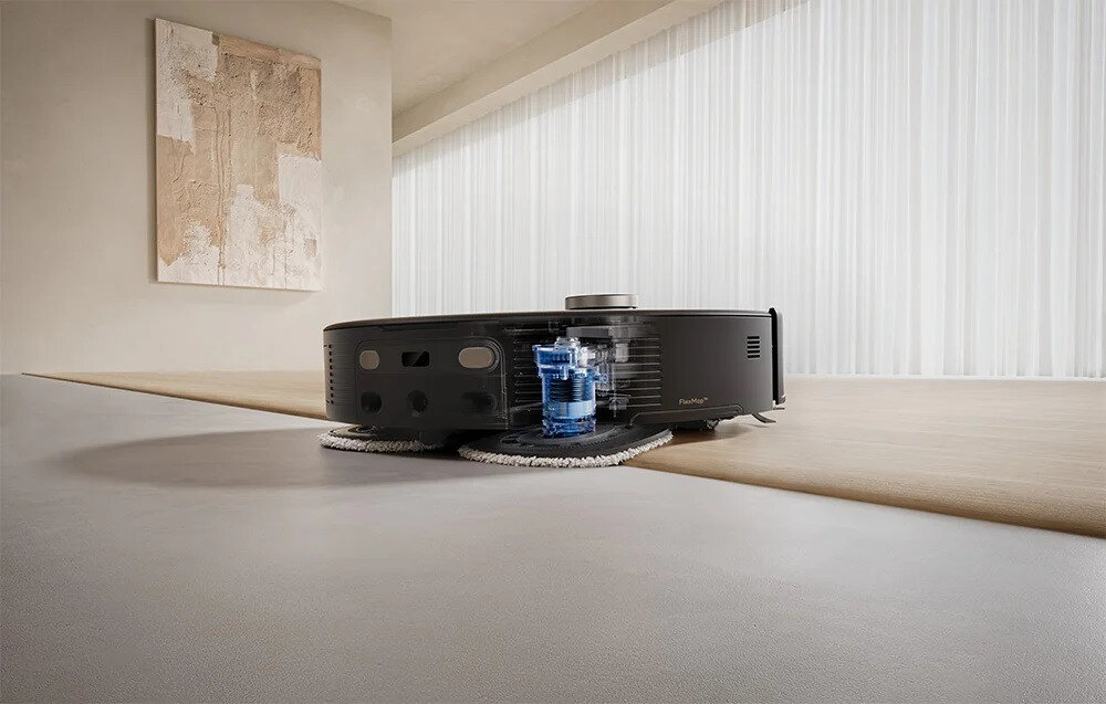 Robot sprzątający MOVA V50 Ultra Czarny Czyste dywany i gładkie podłogi CleanLift™ ochrona wilgoć dostosowując tryb czyszczenia