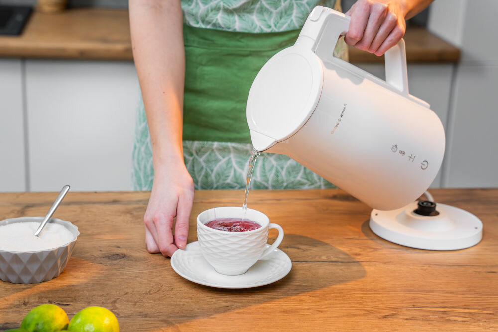 Czajnik GÖTZE&JENSEN KT975W by Setti+ nalewanie wody o filiżanki kontroler strix automatyczne wyłączenie bezpieczeństwo