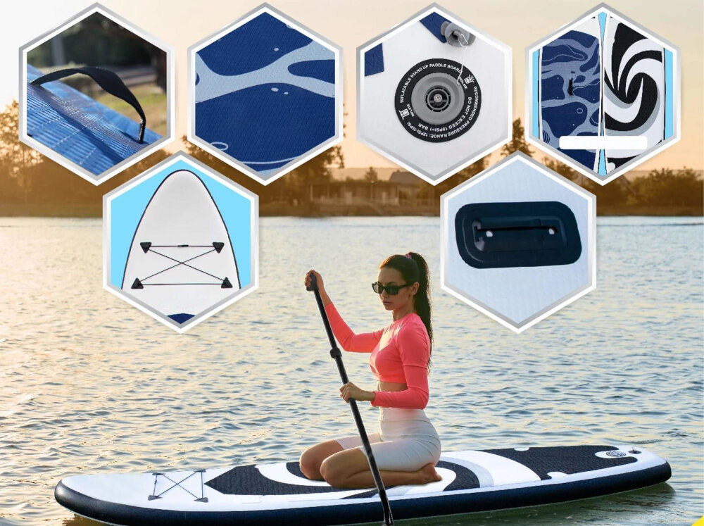 Deska SUP EXTRALINK SUP-1010 350 x 81 x 15 cm relaks w wodzie wodne wyprawy niezwykle wrazenia