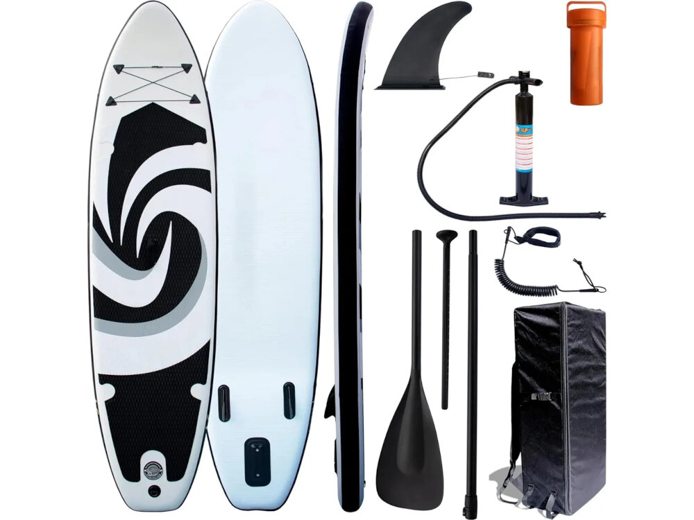 Deska SUP EXTRALINK SUP-1010 350 x 81 x 15 cm zestaw plecak 3 stateczniki zestaw naprawczy wioslo dokumentacja