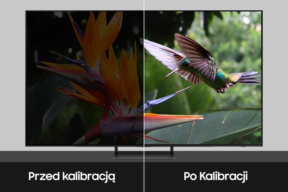 Dzięki kalibracji możliwej z poziomu telefonu obrazy w telewizorze Oled S90C zyskają lepszą jakość – przyjdź do salonu Media Expert i zapytaj sprzedawcę jak skalibrować telewizor Samsung