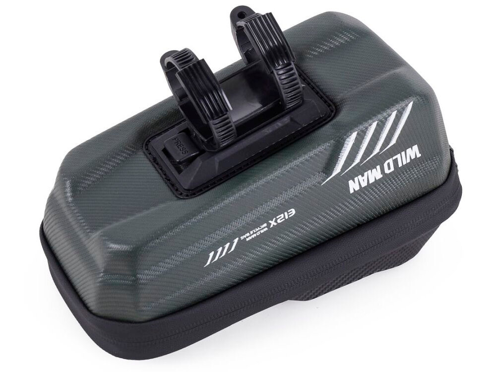 Torba rowerowa na ramę WILDMAN E12X material wykonanie wytrzymalosc, przemieszczanie drobiazgow, kieszenie