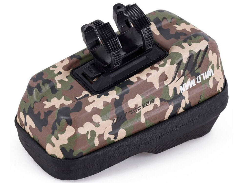 Torba rowerowa na ramę WILDMAN E12X material wykonanie wytrzymalosc, przemieszczanie drobiazgow, kieszenie