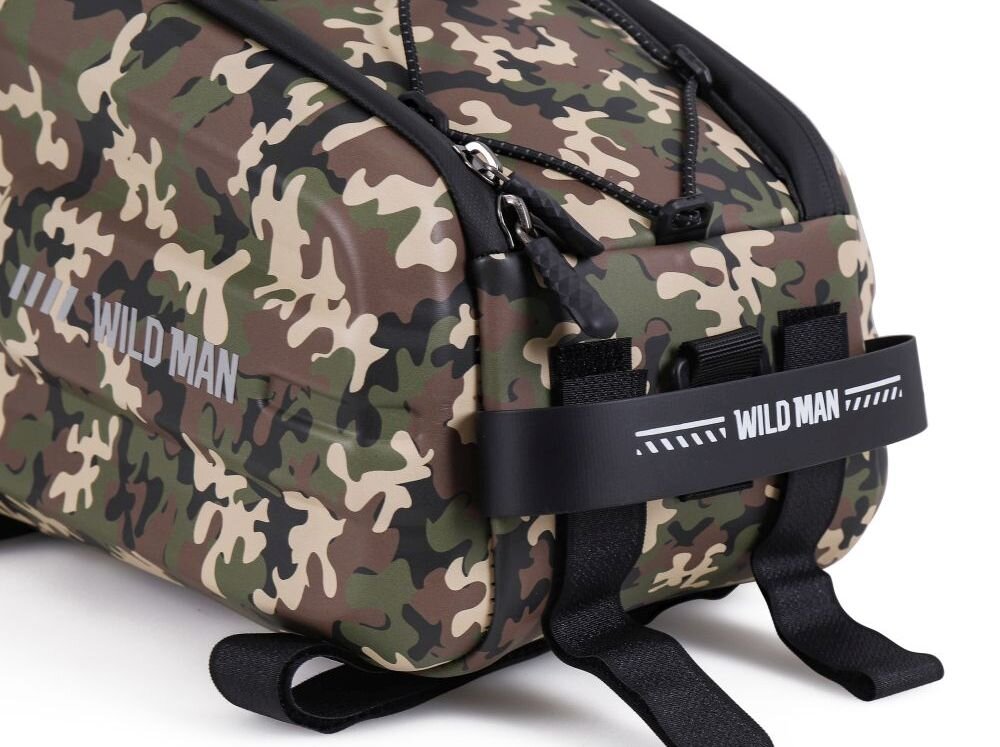 Sakwa rowerowa na bagażnik WILDMAN GD5 4L montaz, demontaz, dopasowanie, rowery, motorowery, stabilne mocowanie, jazda, sakwa z przypinka