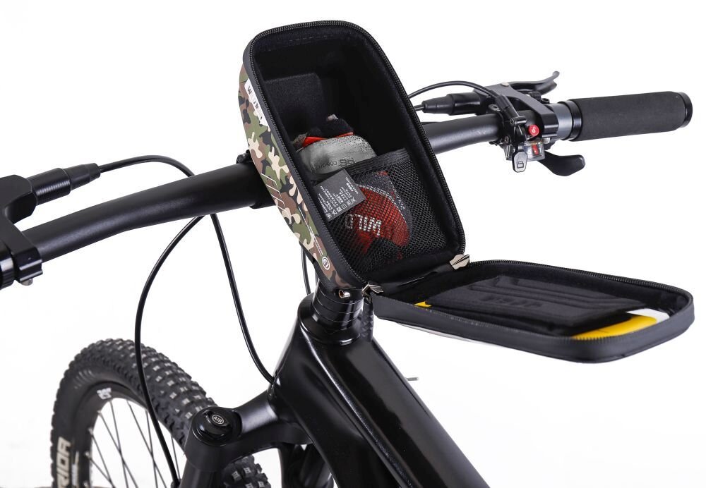Sakwa WILDMAN Hardpouch Bike Monut S E1 1L detale, kompatybilnosc, telefony, przekatna, sakwa otwarta na kierownicy