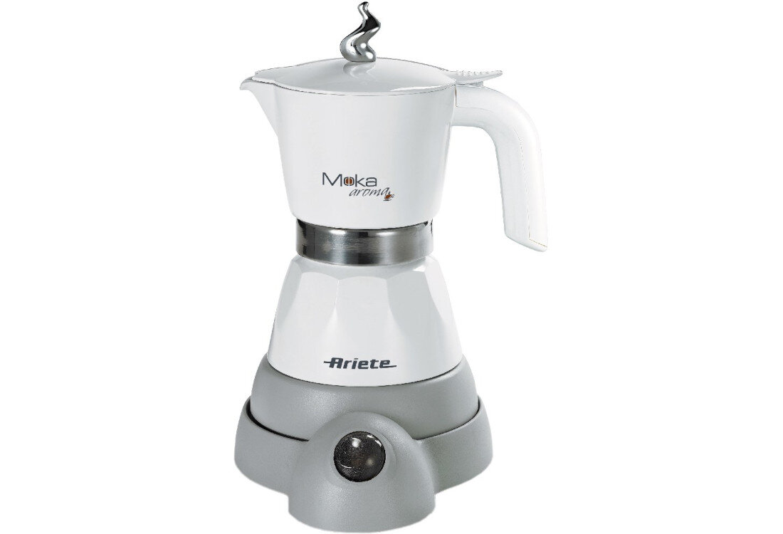 Kawiarka ARIETE Mokina 1358/10 Biały 100 ml Stała jakość naparu intensywny aromat i klarowny smak bez fusów ciśnienie napój