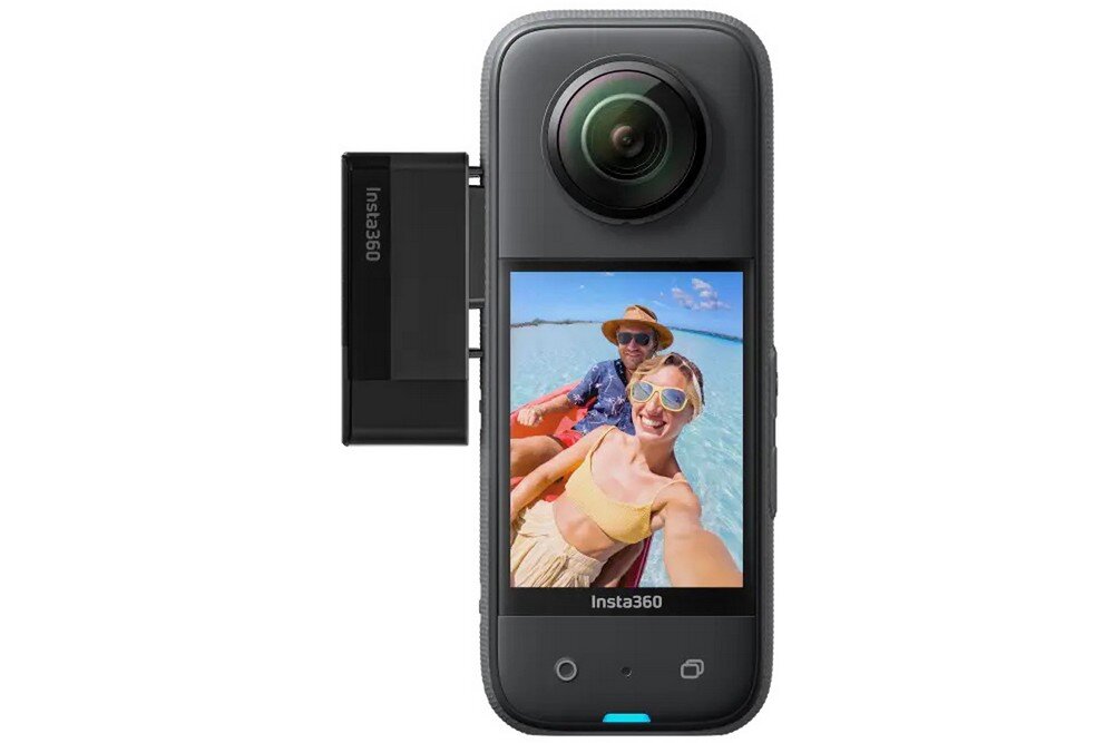 Czytnik Kart INSTA360 X3   sport montaż nagrywanie stabilizacja montaż edycja filtry ostrość śledzenie tryby bateria akumulator zasilanie ładowanie rozdzielczość filmy obudowa odporność wielkość łączność sterowanie 