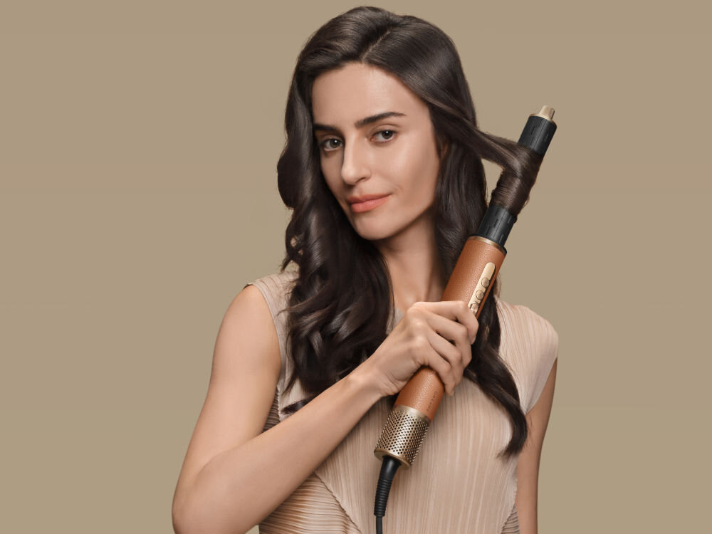 Suszarko-lokówka DREAME Air Styler Pro Złoty 1300W modelka zakręcająca włosy podwójny filtr zabezpieczenie urządzenie zabezpieczenie włosów