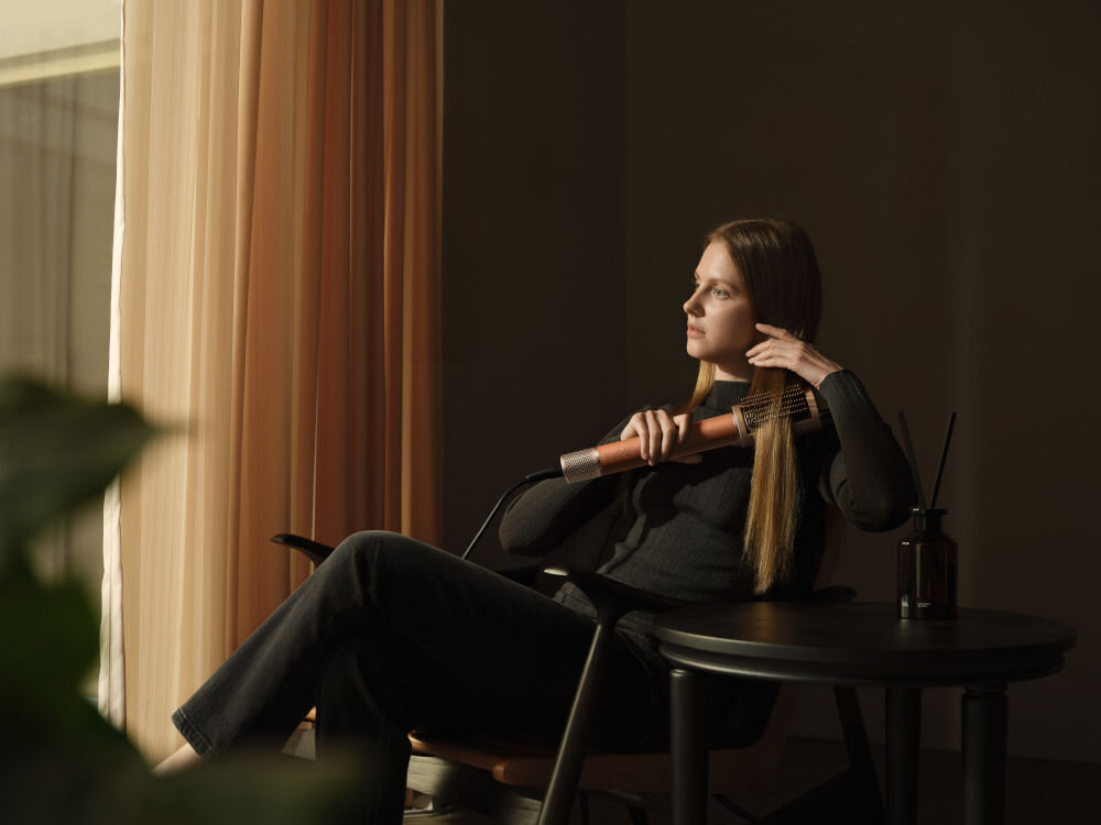 Suszarko-lokówka DREAME Air Styler Pro Złoty 1300W modelka prostująca włosy równomierny nadmuch bez elektryzowania bez puszenia