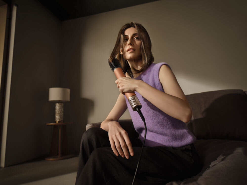 Suszarko-lokówka DREAME Air Styler Pro Złoty 1300W modelka podwijająca końcówki niska waga 369 gram spiralny strumień powietrza szybkie zawijanie 1 sekunda