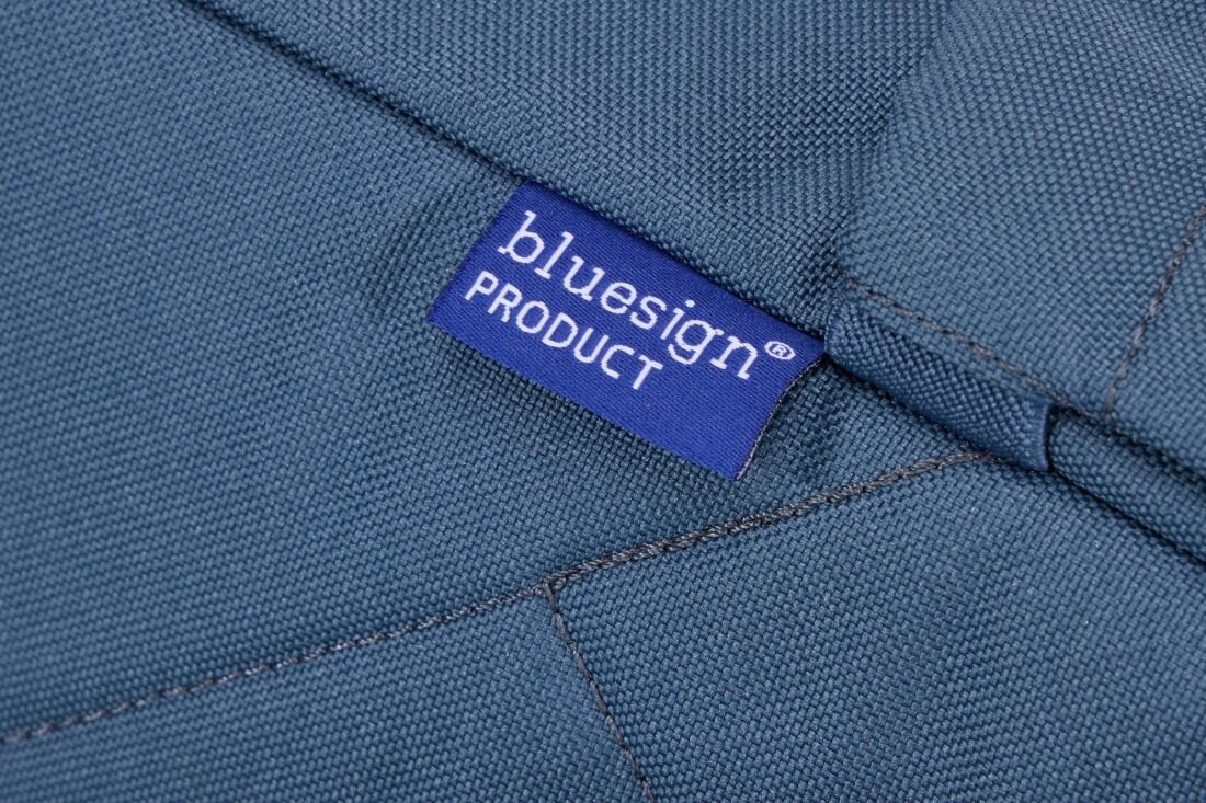Plecak Thule Gauntlet Sleeve z certyfikatem bluesign product prezentuje detal materiału w zbliżeniu podczas ekologicznego użytkowania 