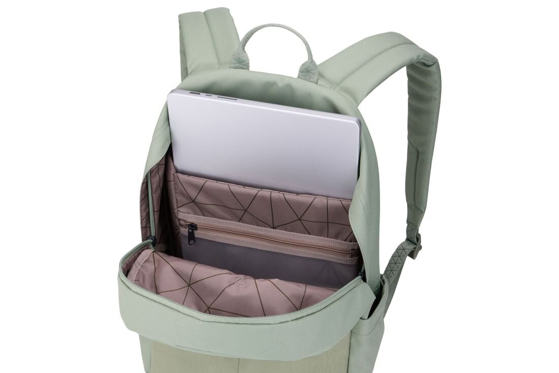 Plecak Thule Gauntlet Sleeve z przegrodą na laptop prezentuje pojemne wnętrze podczas organizacji sprzętu do pracy mobilnej 