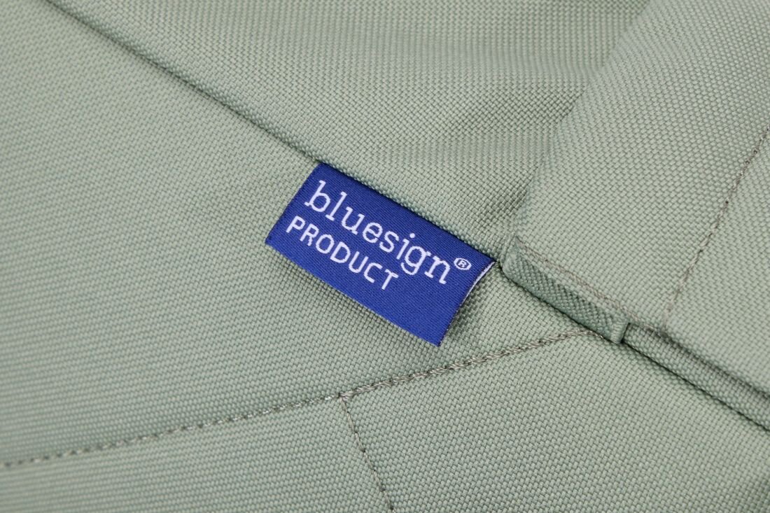 Plecak Thule Gauntlet Sleeve z certyfikatem bluesign product prezentuje detal materiału w zbliżeniu podczas ekologicznego użytkowania 