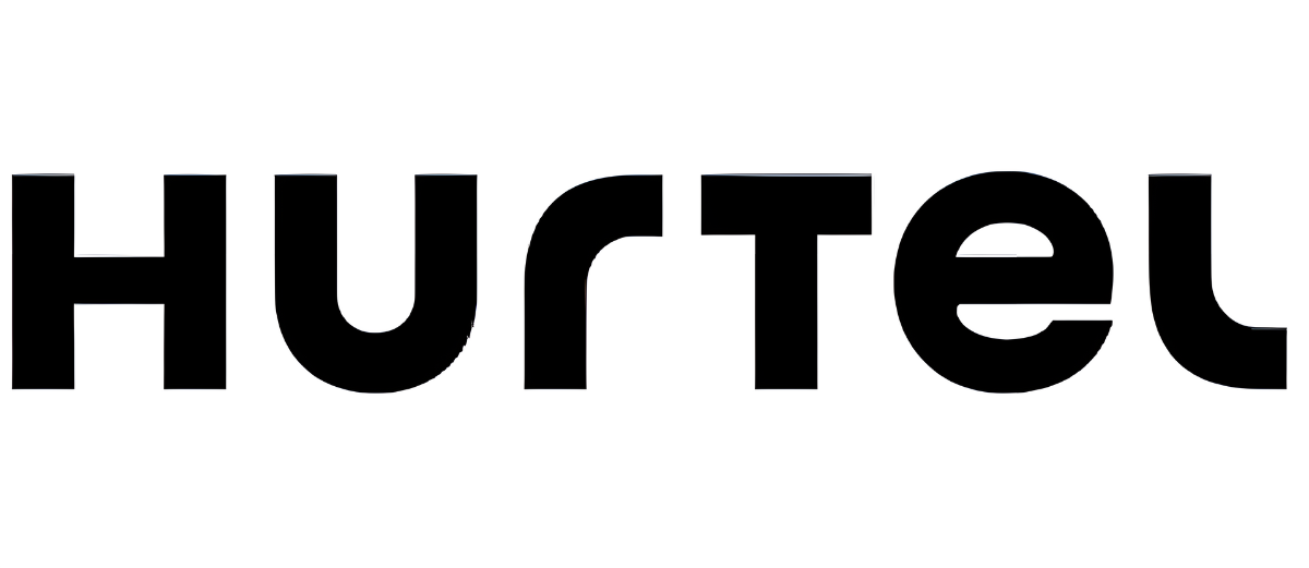 Logo z napisem \'Hurtel\' w czarnym kolorze na białym tle.
