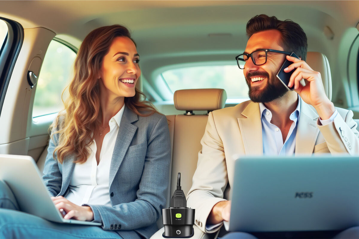 Przetwornica samochodowa MANTA MPI201C Power Inverter 150W 12 V / 230V, szczyt, energia, dron, start, Praca na laptopach w aucie z przetwornicą