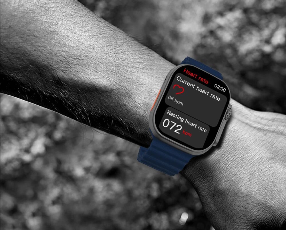 Smartwatch KIANO Solid ekran bateria czujniki zdrowie sport pasek ładowanie pojemność rozdzielczość łączność sterowanie krew puls rozmowy smartfon aplikacja