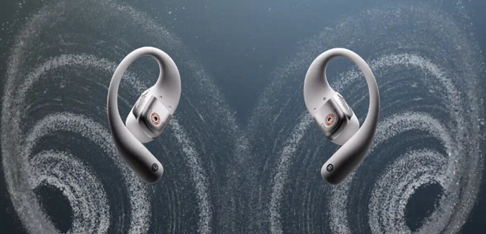 Słuchawki SHOKZ OpenFit 2+ Dolby Audio dźwięk przestrzenny szczegóły, słuchawki otoczone dźwiękiem