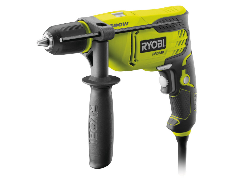 Wiertarka udarowa RYOBI RPD680-K świetne parametry techniczne solidne i niezawodne funkcja udaru