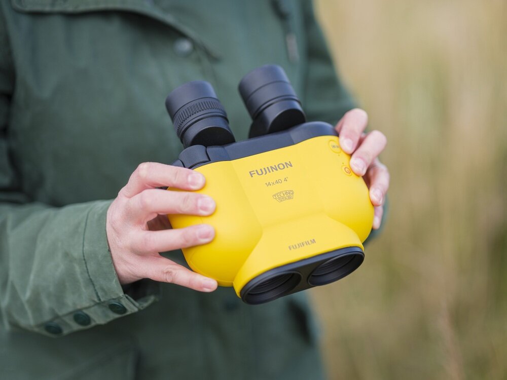 Lornetka FUJIFILM Fujinon 14x40 TS-X1440, stabilizacja obrazu TECHNO-STABI, obserwacja w ruchu