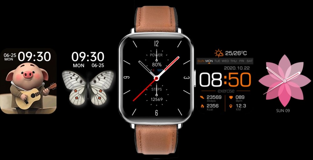 Smartband BEMI KIX2 wyświetlacz dopasowanie tarcza zdrowie saturacja krwi ciśnienie krwi sen monitoring oddech cykl menstruacyjny powiadomienia wiadomości alarmy jakość tryby sportowe długa praca