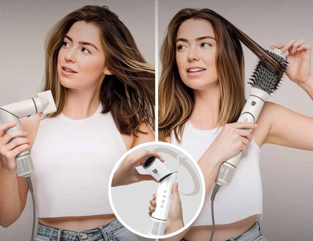 Suszarko-lokówka AENO HS1 wygląd design prezentacja wizualizacja